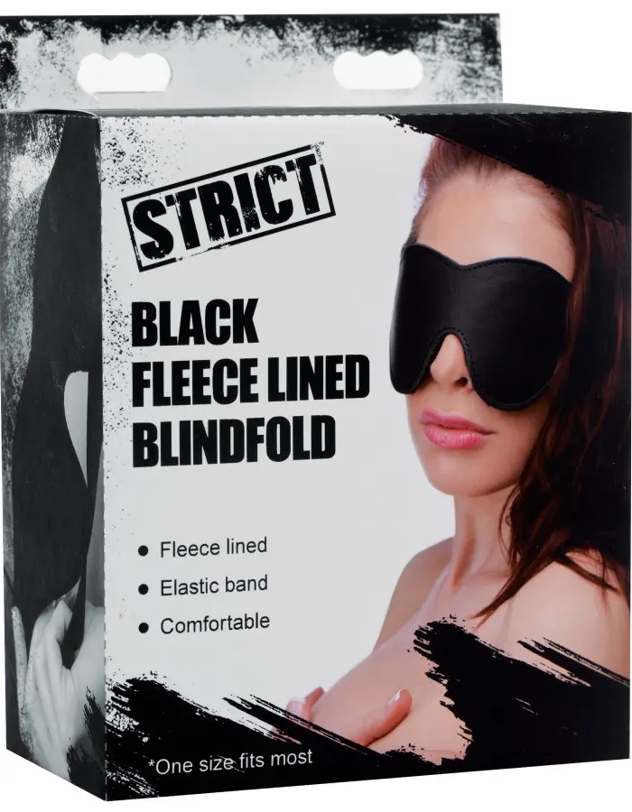 Black Fleece Lined Blindfold