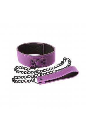 Lust Bondage Collar - Purple