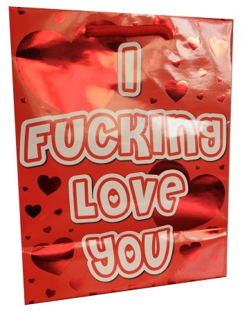 I Fucking Love You - Red Foil Gift Bag