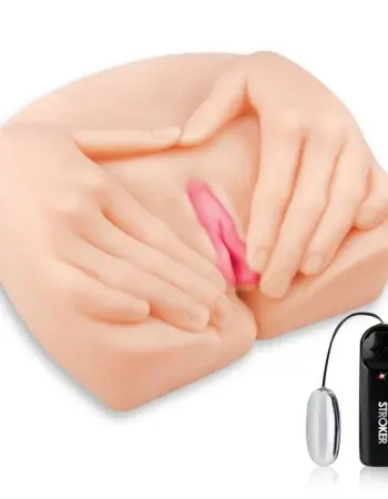 Vibrating Spread Open Pussy and Ass