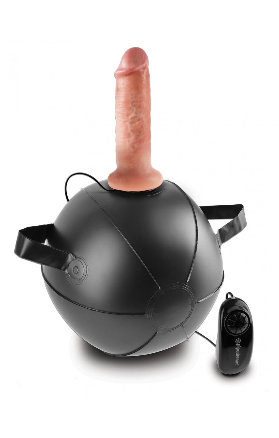 King Cock Vibrating Mini Sex Ball with 6