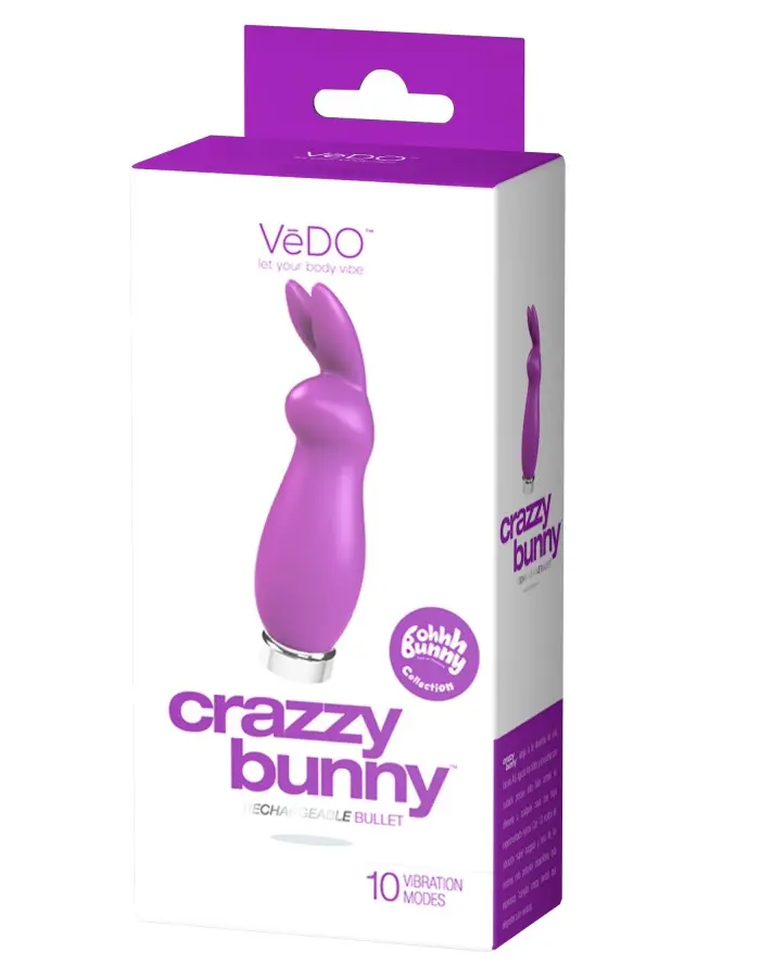 Crazzy Bunny Rechargeable Bullet - Perfectly Purple