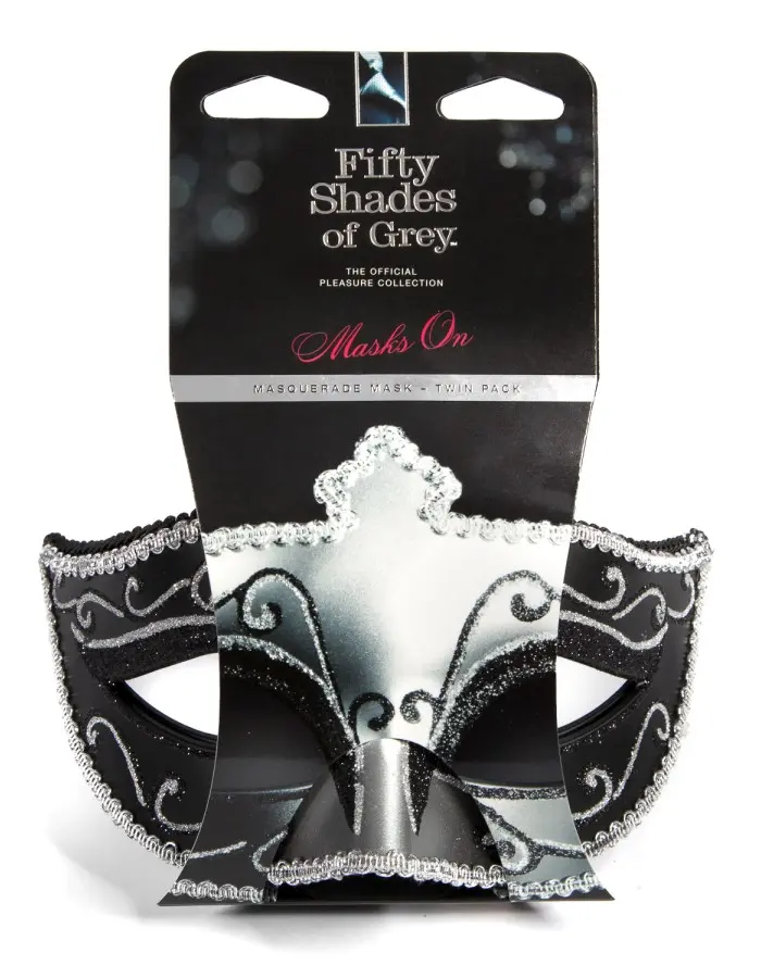 Fifty Shades of Grey Masks on Masquerade Mask Twin Pack