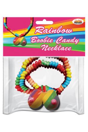 Rainbow Boobie Candy Necklace