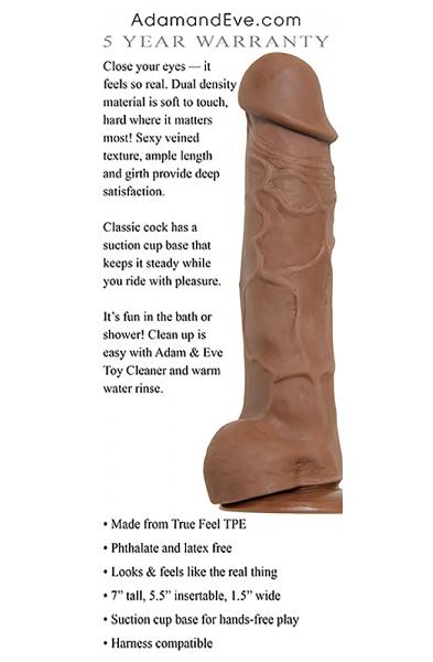 Adam's True Feel Cock - Brown