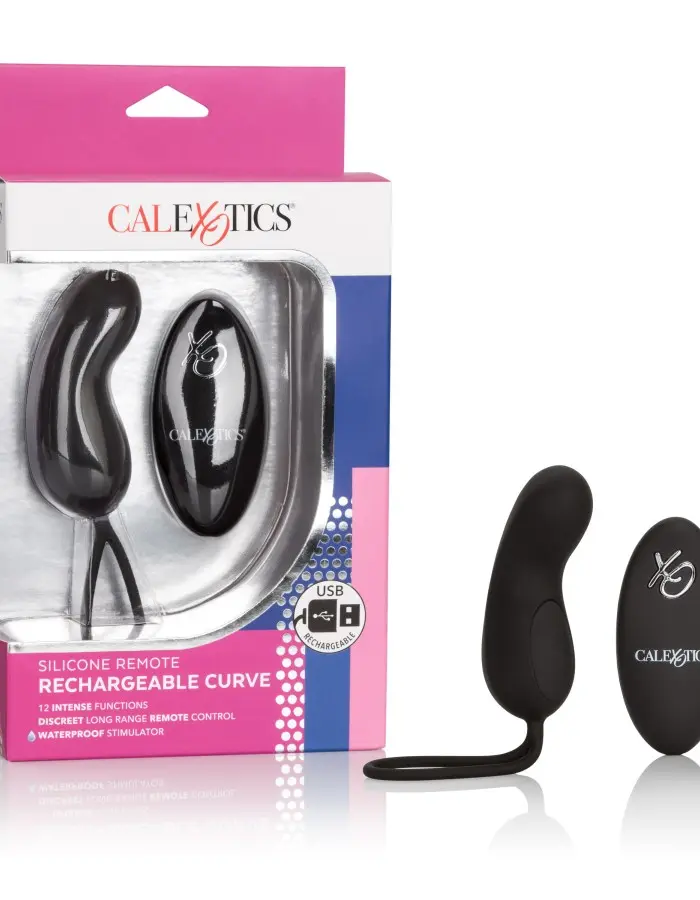 Silicone Remote Rechargeable Curve - Black