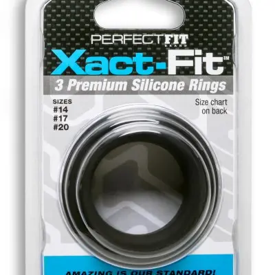 Xact- Fit 3 Premium Silicone Rings - #14, #17,   #20