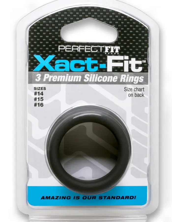 Xact- Fit 3 Premium Silicone Rings - #14, #15, #16