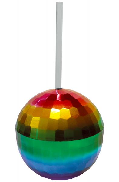 Rainbow Disco Ball Cup