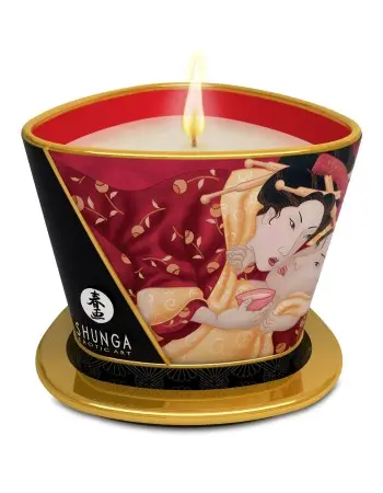 Massage Candle - Romance - Sparkling Strawberry  Wine - 5.7 Oz.