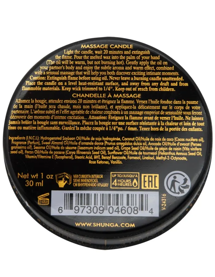 Mini Massage Candle - Romance - Sparkling Strawberry Wine - 1 Fl. Oz.
