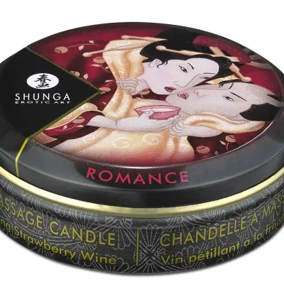 Mini Massage Candle - Romance - Sparkling Strawberry Wine - 1 Fl. Oz.