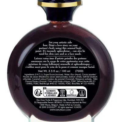 Edible Body Paint - Aphrodisiac Chocolate - 3.5 Fl. Oz. / 100 ml
