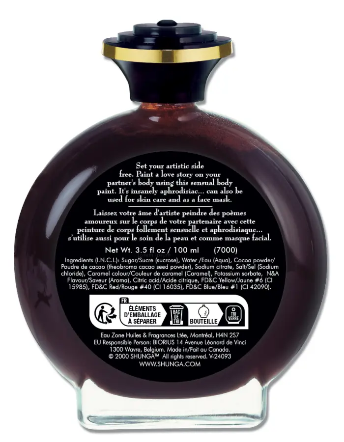 Edible Body Paint - Aphrodisiac Chocolate - 3.5 Fl. Oz. / 100 ml