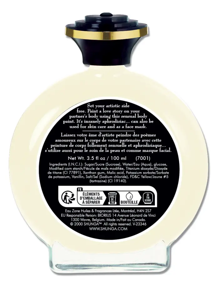 Edible Body Paint - Vanilla & Chocolate Temptation - 3.5 Fl. Oz. / 100 ml