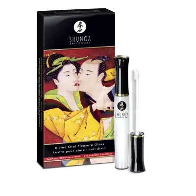 Divine Oral Pleasure Gloss - Sparkling Strawberry Wine - 0.33 Fl. Oz. / 10 ml