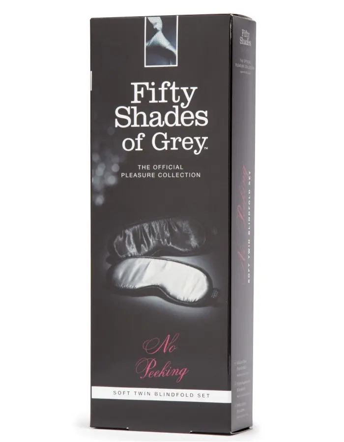 Fifty Shades of Grey No Peeking Soft Twin  Blindfold Set