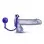 Performance Penetrator Anal Ball With Vibrating Cock Ring - Indigo