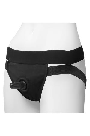 Vac- U- Lock Panty Harness With Plug - Dual Strap -  L/ Xl