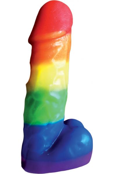 Rainbow Pecker Party Candle 7 Inches