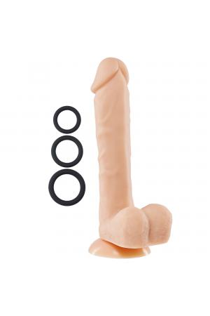 9 Inch Silicone Pro Odorless Dong - Flesh