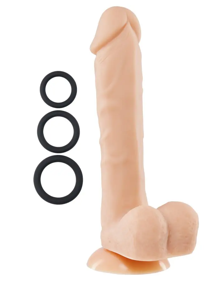 9 Inch Silicone Pro Odorless Dong - Flesh