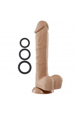 9 Inch Silicone Pro Odorless Dong - Tan