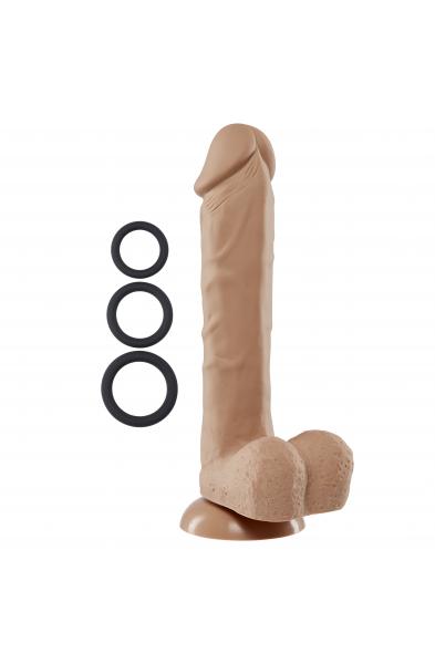 9 Inch Silicone Pro Odorless Dong - Tan