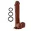 9 Inch Silicone Pro Odorless Dong - Brown