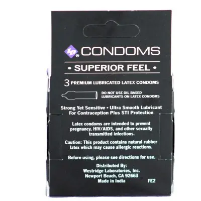ID Condoms - Case of 72 - 3 Packs - Assorted Styles