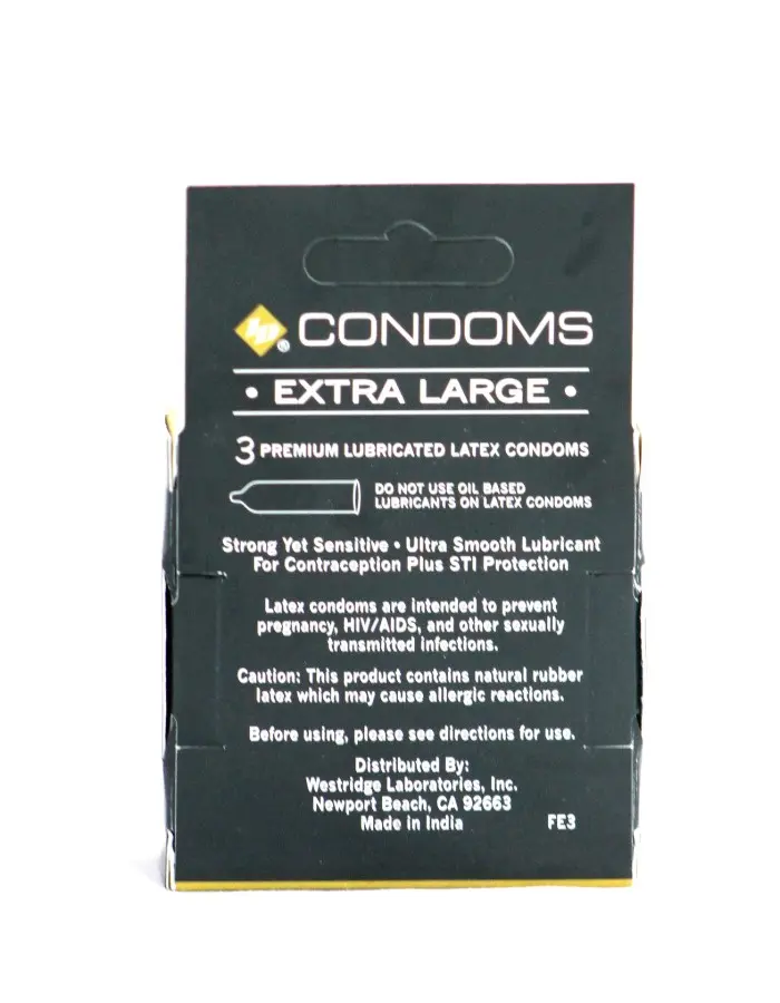ID Condoms - Case of 72 - 3 Packs - Assorted Styles