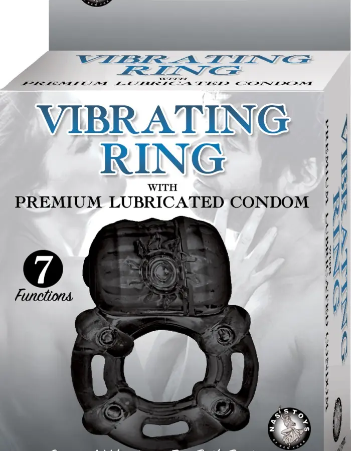 Vibrating Ring Black Pulsating Erection Keeper - Black