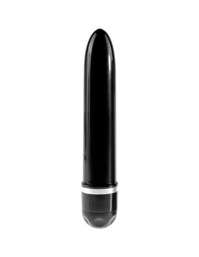 King Cock 6" Vibrating Stiffy - Black