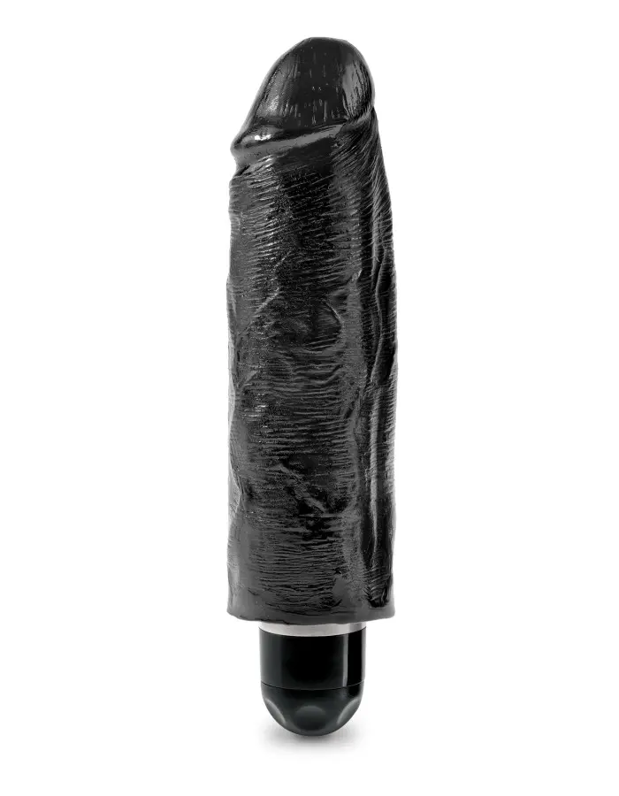 King Cock 6" Vibrating Stiffy - Black