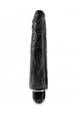 King Cock 9" Vibrating Stiffy Black