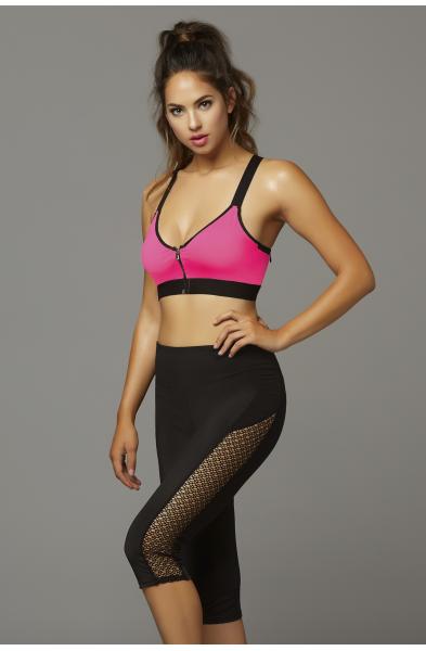 Strike Earn It Sports Bra - Small  - Hot Pink