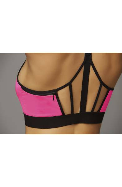 Strike Earn It Sports Bra - Small  - Hot Pink