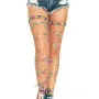 Lam Garter Leg Wraps  - One Size - Rainbow