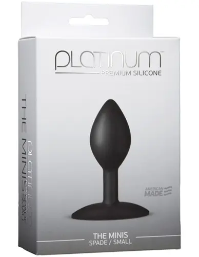 Platinum Premium Silicone - the Mini's - Spade Small - Black