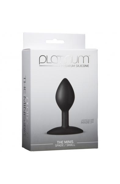 Platinum Premium Silicone - the Mini's - Spade Small - Black