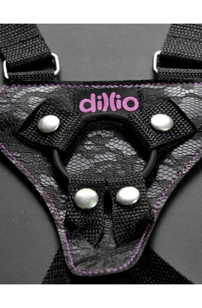 Dillio Pink - 6 Inch Strap-on Suspender Harness  Set