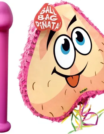 Bachelorette Pecker Bat & Balls Pinata