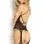 Lace Seduction Bodystocking  - One Size - Black