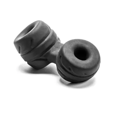 Silaskin Cock & Ball Ring and Stretcher - Black