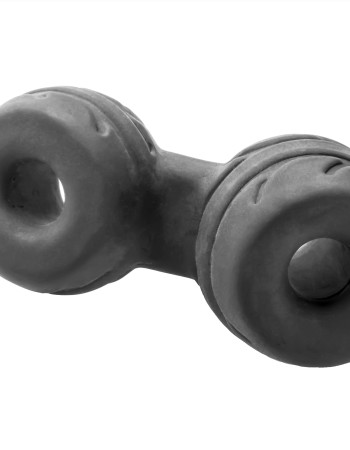 Silaskin Cock & Ball Ring and Stretcher - Black