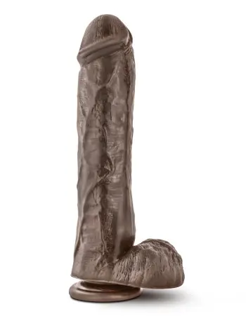Dr. Skin Mr. Savage 11.5 Inch Dildo with Suction Cup - Chocolate