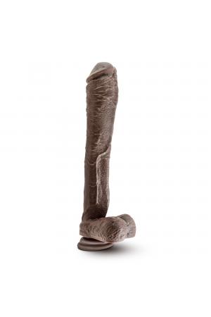 Dr. Skin Mr. Ed 13 Inch Dildo With Suction Cup - Chocolate