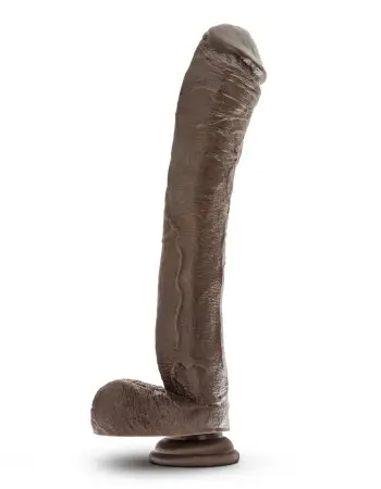 Dr. Skin Mr. Ed 13 Inch Dildo with Suction Cup - Chocolate