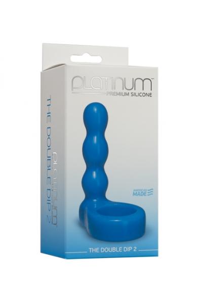 Platinum Premium Silicone - the Double Dip 2 - Blue