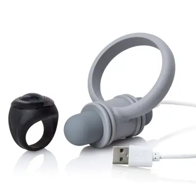 My Secret  Bullet and Ring for Him - Grey